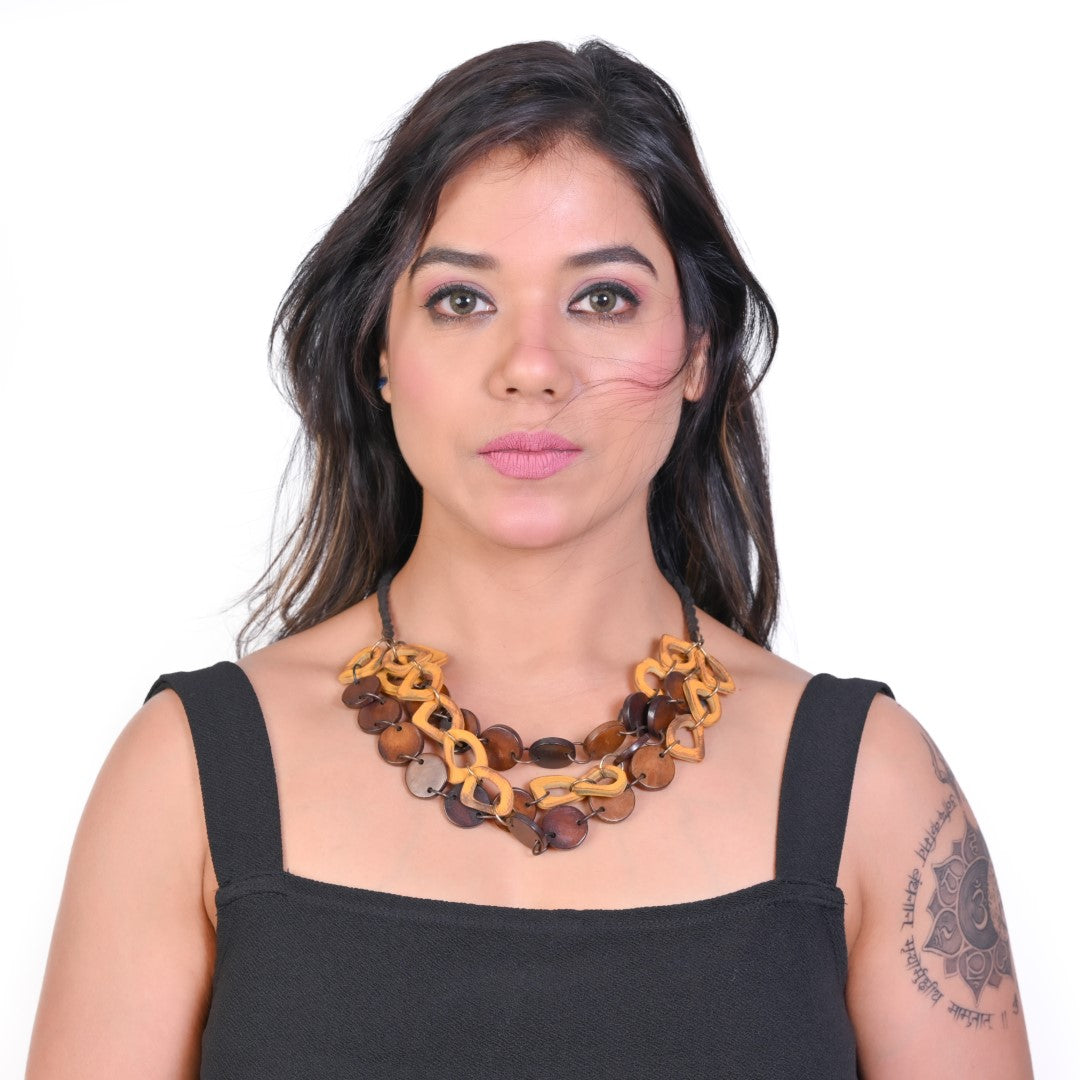 NK7026 - Natural Color Horn Necklace