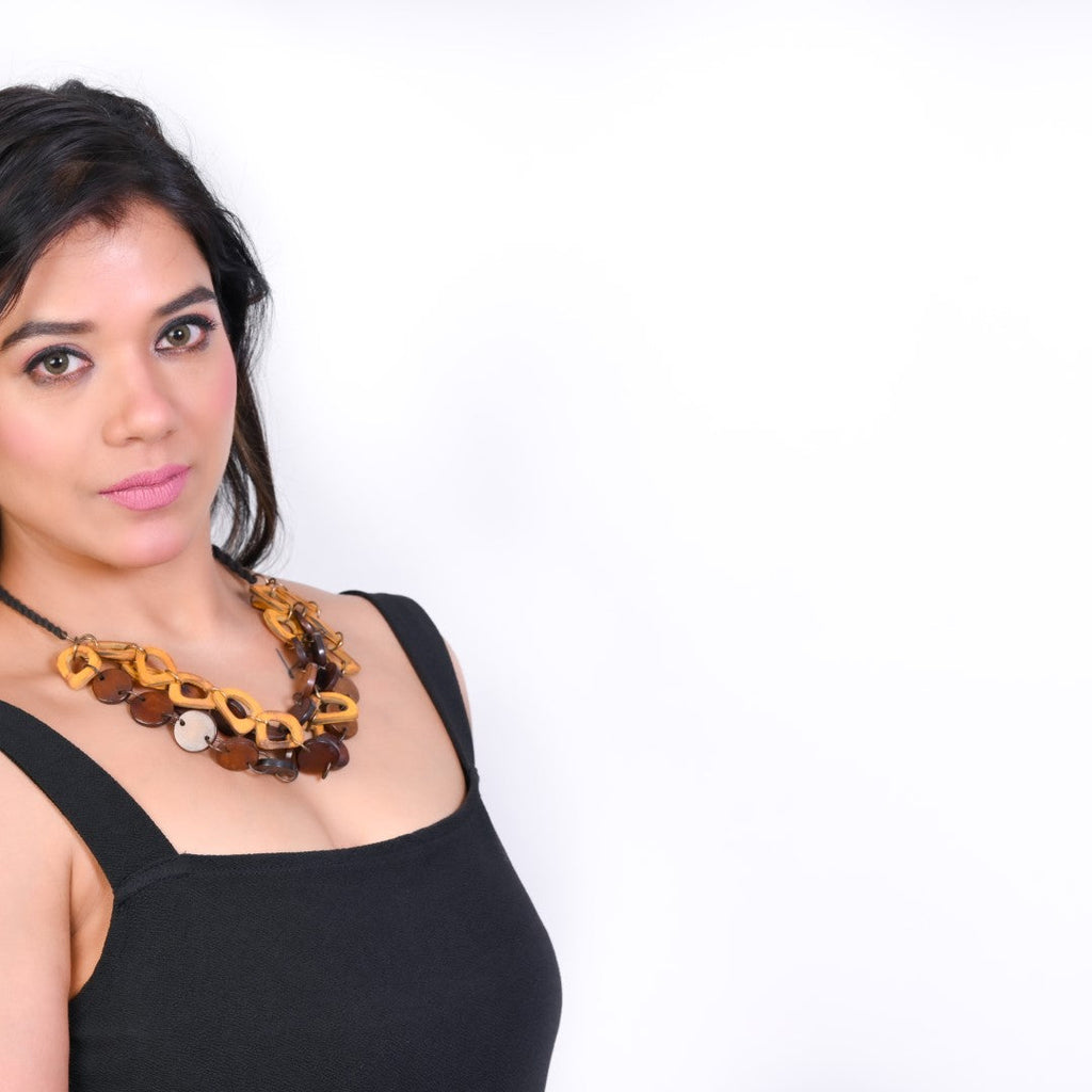 NK7026 - Natural Color Horn Necklace