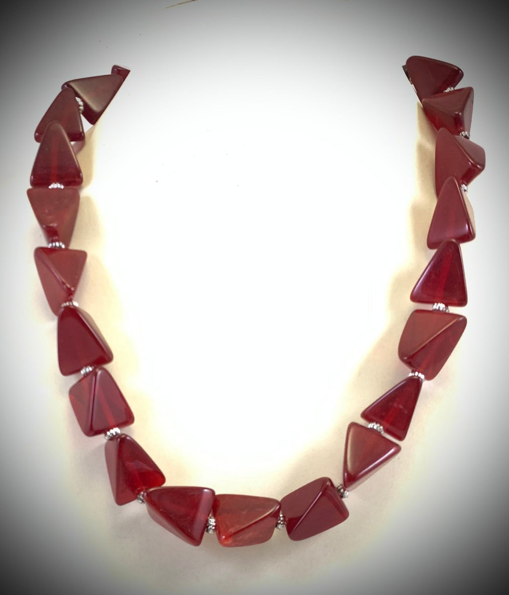 NK14960 COLLIER EN PERLES DE RÉSINE/P.P