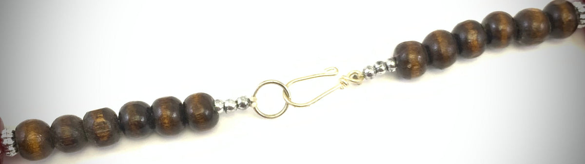 NK14960 COLLIER EN PERLES DE RÉSINE/P.P