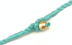 NK15154 - Collier en perles de bois, corne et C.C.P. sur fil tressé