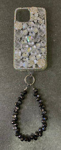 MIS3943C - TRENDY DIAMOND CUT GLASS BEAD HANGING MOBILE WRISTLET