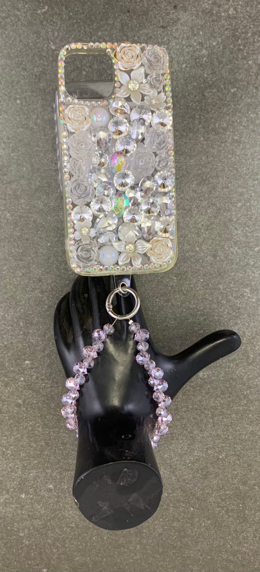 MIS3943F - TRENDY DIAMOND-GESCHLIFFENE GLASPERLEN HÄNGE-HANDYGURT