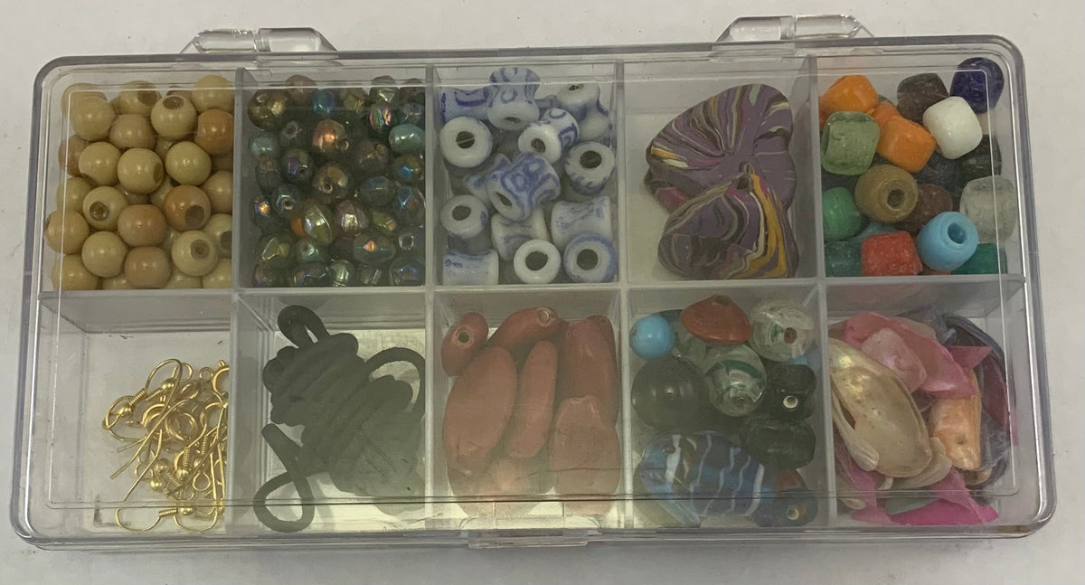 BDK318 - GLASS/LAC BEAD SHELL CHIPS DIY KIDS KIT