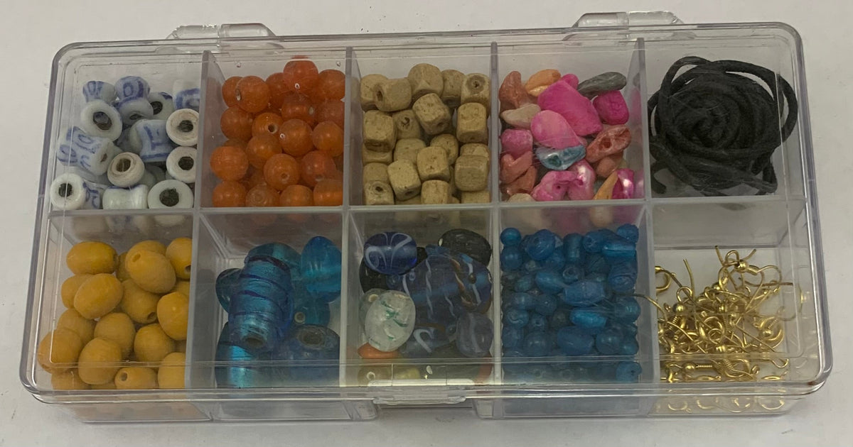 BDK315 - GLASS BEAD  & MOP SHELL DIY KIDS KIT
