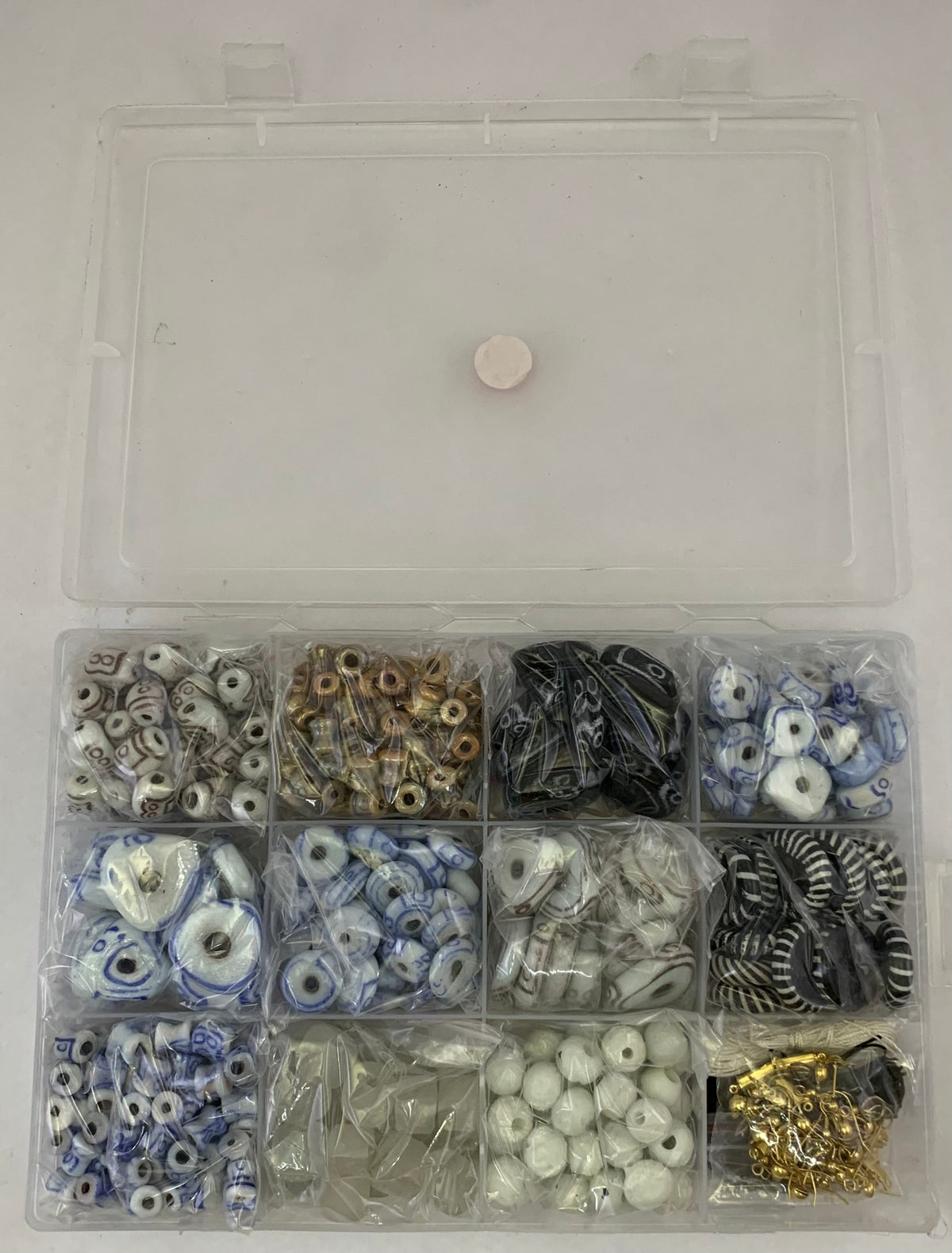 BDK310 - STONE BEAD WITH GLASS CHIPS DIY KIDS KIT