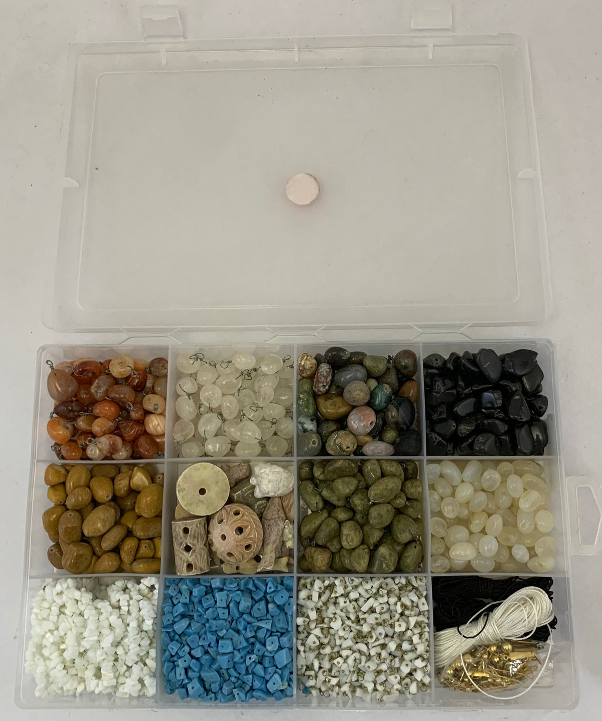BDK309 - STONE BEAD WITH GLASS CHIPS DIY KIDS KIT