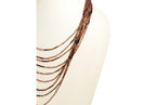 NK 247 Brownish/pinkish seed bead necklace dastakaaristore