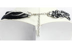 NK 3563 Black & white seed bead with metal ball necklace dastakaaristore