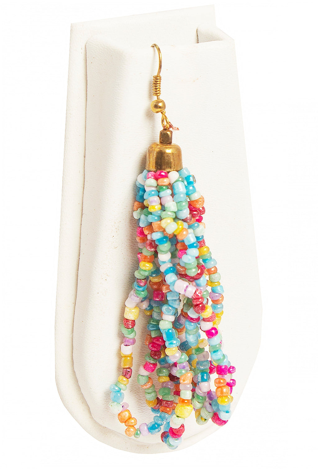NK 3738 Multicolor seed bead choti necklace with matching earrings set dastakaaristore