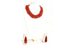 NK 3740 Multicolor seed bead choti necklace with matching earrings set dastakaaristore