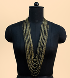 NK1296D - 15 ROW SEED/GLASS BEAD NECKLACE