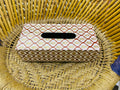KSB0003 - Wooden enamel print tissue holder