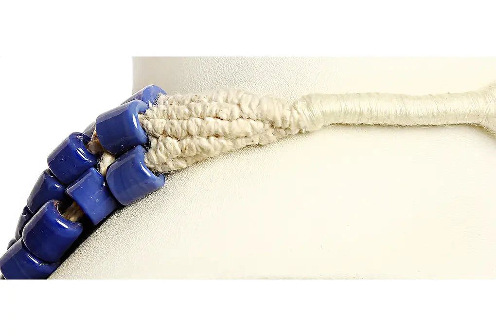 PJ 8085B GLass Bead Cobalt Colour Necklace dastakaaristore