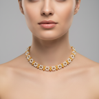 NK12025 - Gold Bead Necklace
