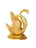 SH 805 White Metal With Lacquer Polish Swan Tissue Holder dastakaaristore