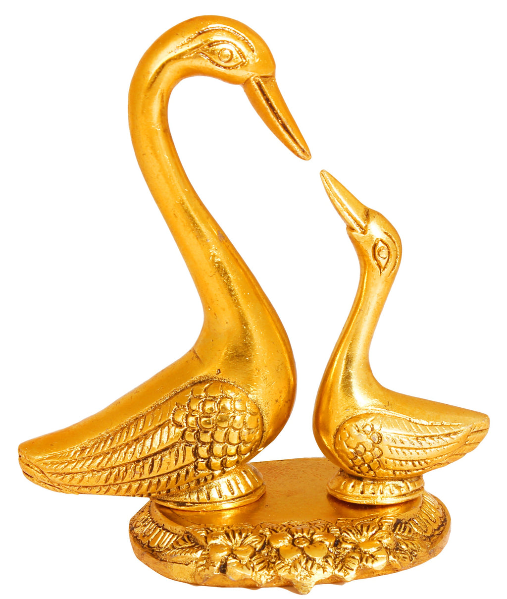 SH 806 White Metal With Lacquer Polish Duck Show Piece( Medium Size) dastakaaristore