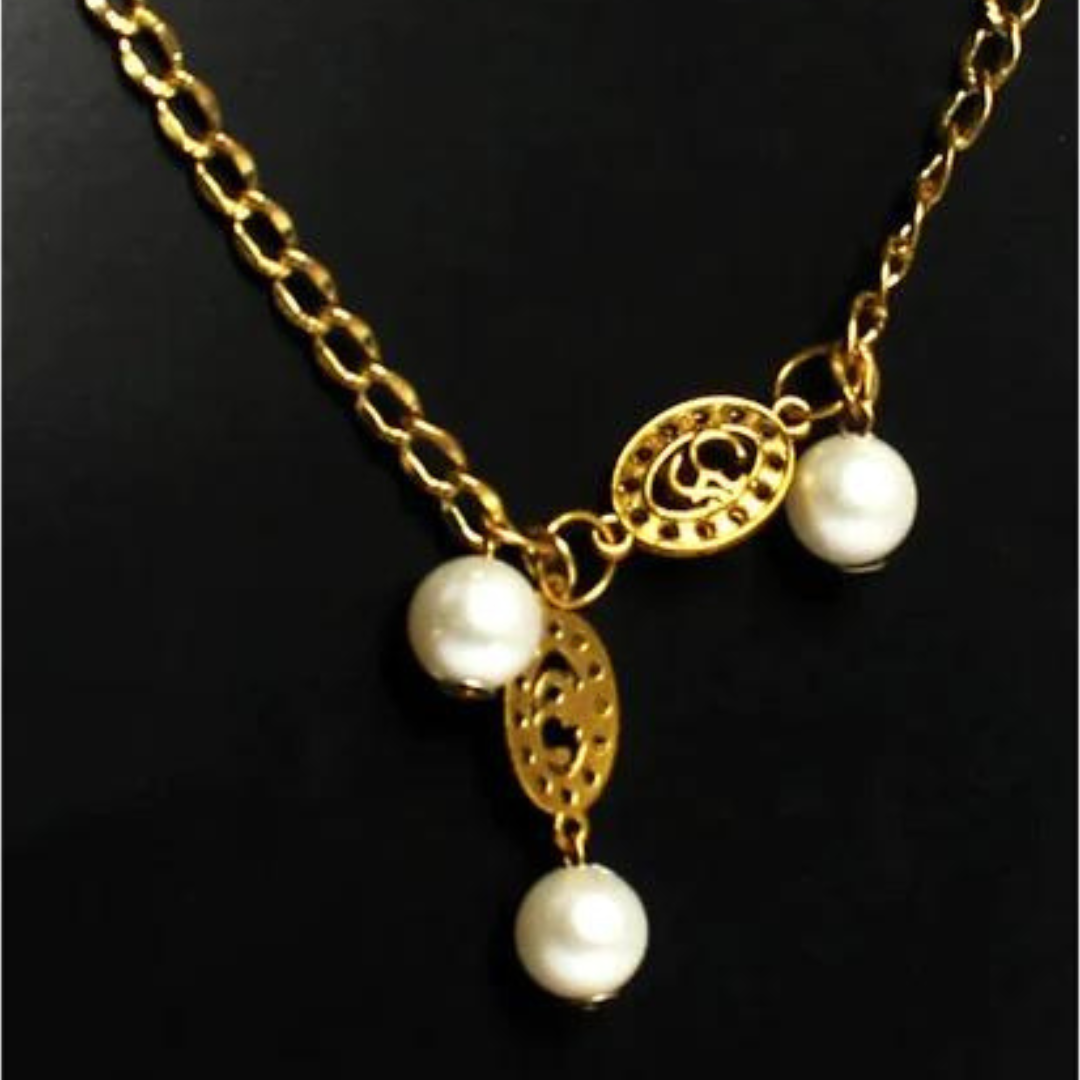 NK12031 - Chain with Artificial Bead Necklace