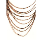 NK247 - Brownish/pinkish seed bead necklace