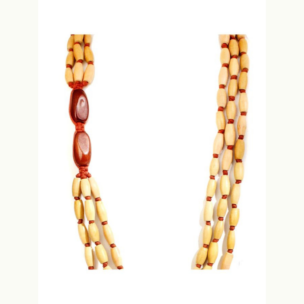 Collier en bois naturel