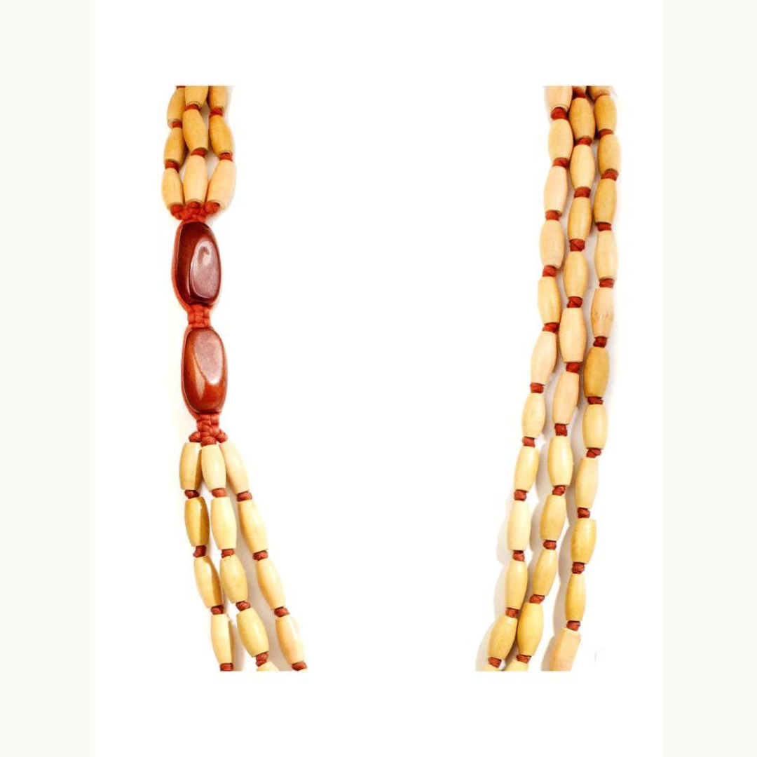 Collier en bois naturel