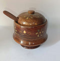 MIG255 - WOODEN POT WITH SPOON