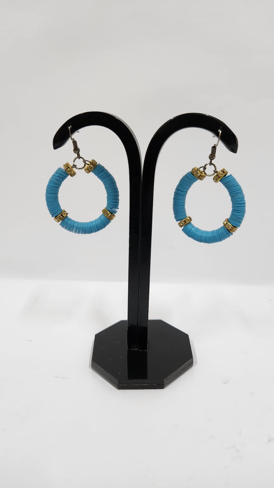 GOLDEN METAL BEAD EARRINGS