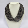 String Wooden Bead Multi layered Necklace