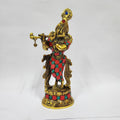 WEISSMETALL MIT LACKPOLITUR UND STEINBESATZ HERR KRISHNA