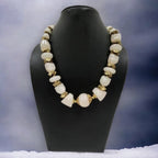 NATURAL ACRYLIC BEAD NECKLACE